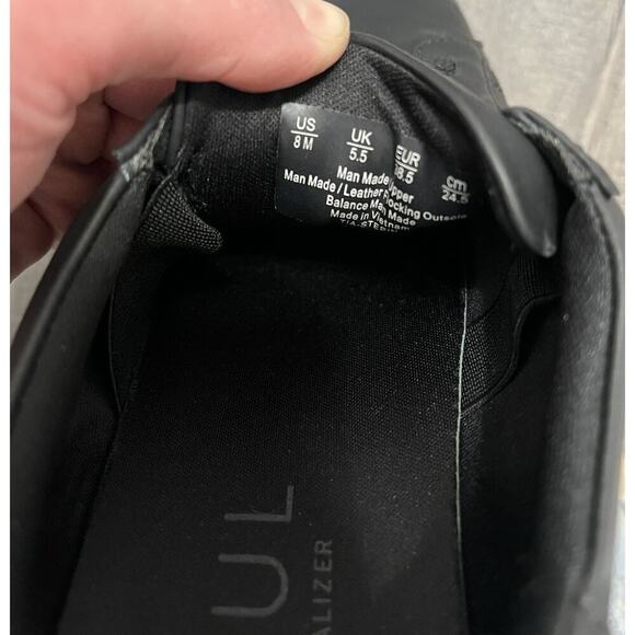 Soul Naturalizer Faux Leather Tia Step In Sneakers Women Laced Slip On Black, 8 - Picture 6 of 8